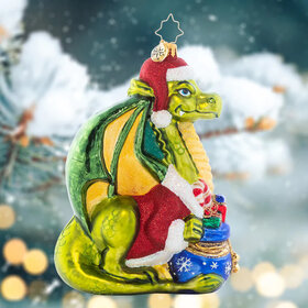 christopher radko Fire Breathing Friend Ornament