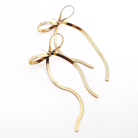 Swim In Date Night Bow Earrings