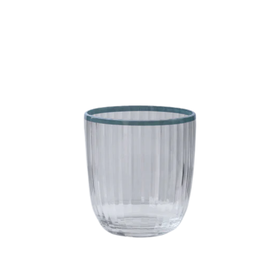 Beatriz Ball VIDA Acrylic Double Old Fashioned - Clear and Blue