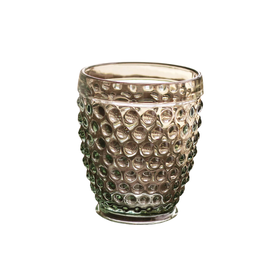 Beatriz Ball GLASS Hobnail Double Old Fashioned - Moss Green