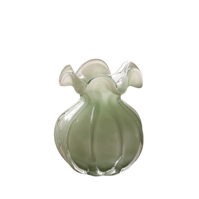 Beatriz Ball GLASS Vento Medium Round Bud Vase - Jade
