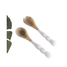 Beatriz Ball RESIN Rio Bubble Salad Servers - White