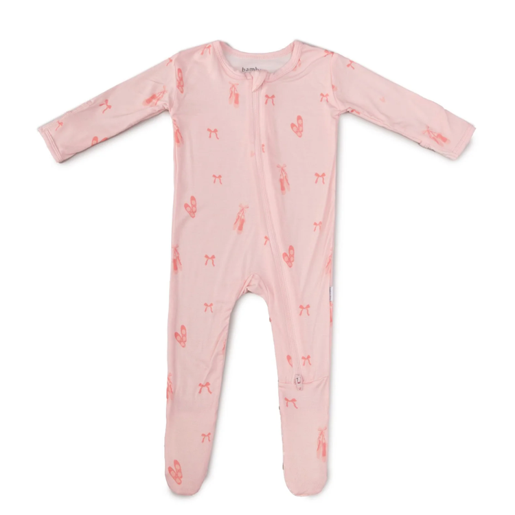Bamboo Little Ballerina Footie 3-6M