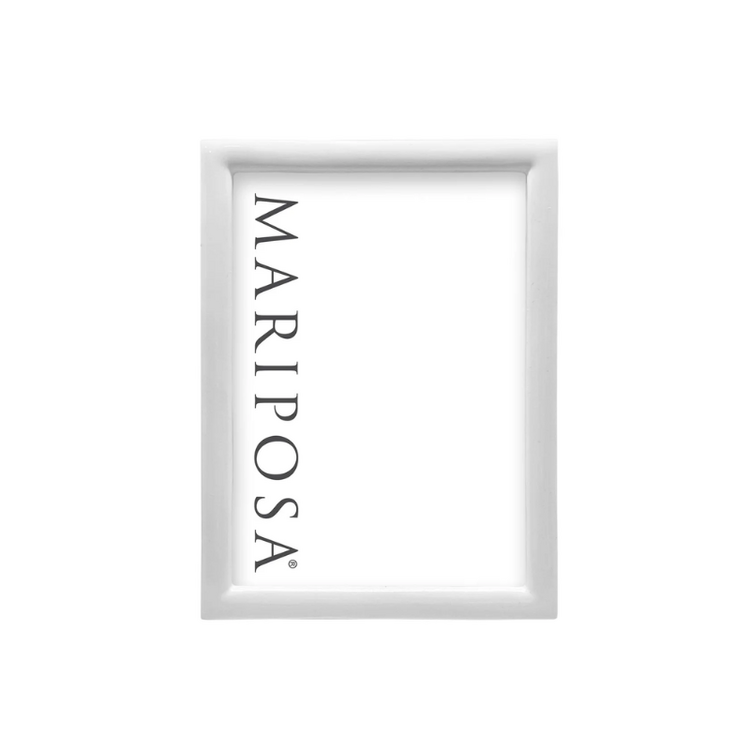 Mariposa Main Line White 5x7 Frame
