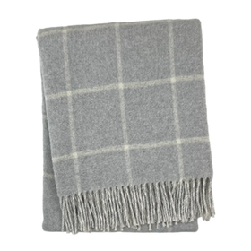 A Soft Idea Windowpane Plaid Throw 50x60