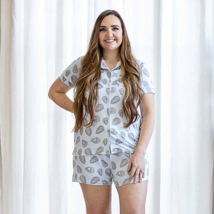 The Royal Standard Awe Shucks Short Sleeve Button Up Sleep Shirt