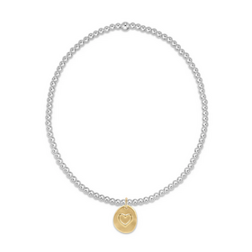 enewton design Classic Sterling Mixed Metal 2mm Bead Bracelet - Love - Gold