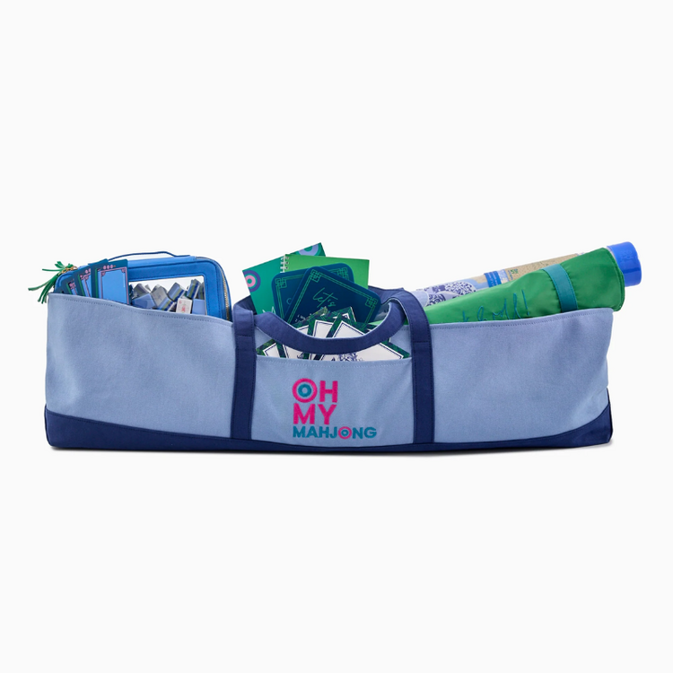 Oh My Mahjong Blue Mat Storage Bag