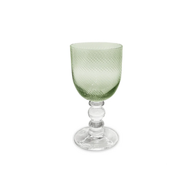 Beatriz Ball Glass French Swirl Wine Glass - Green