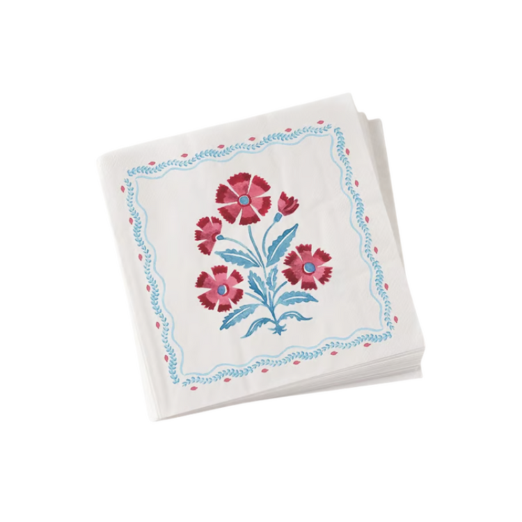 One Hundred 80 Degrees American Holiday Napkin 6.5" - Floral