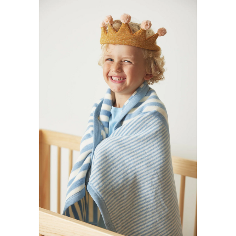 Chappy Wrap Mini Sweet Pea Stripe Mini Fog