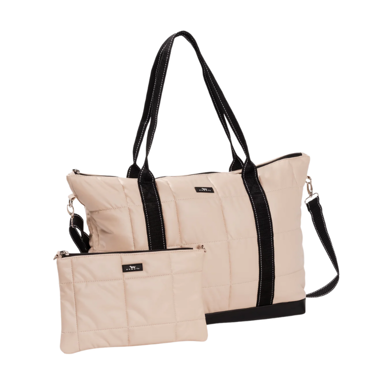 Scout by Bungalow Triple Advisor Travel Bag Putty Box Quilted