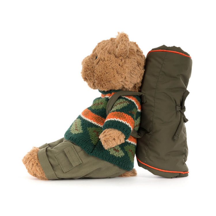 jellycat Bartholomew Bear Hiking Outfit