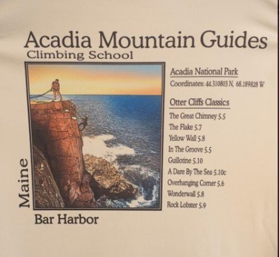 Acadia National Park Otter Cliffs Solar Microfiber Short Sleeve T-Shirt
