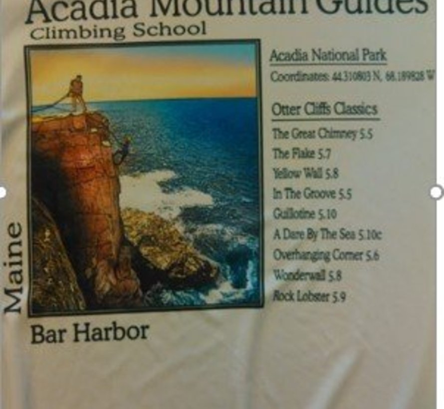 Acadia National Park Otter Cliffs Solar Microfiber Short Sleeve T-Shirt