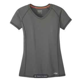 Outdoor Research Women's Echo Short Sleeve Tee- Pewter - XXS