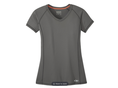 Outdoor Research Women's Echo Short Sleeve Tee- Pewter - XXS