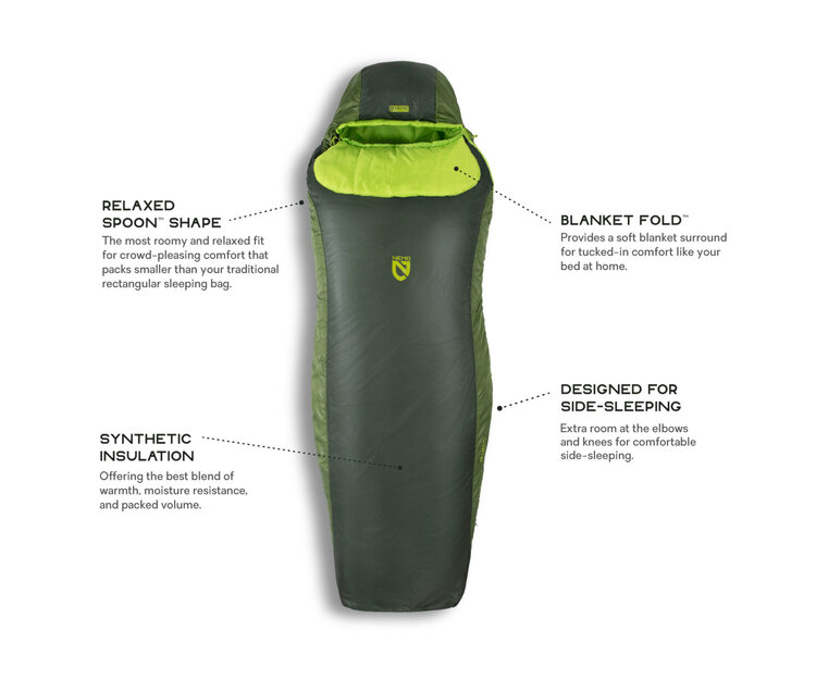 Nemo Men's Tempo Synthetic Sleeping Bag 35 Degree