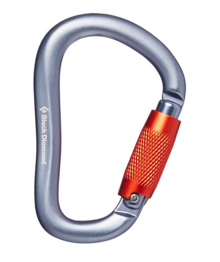 Black Diamond Rocklock Twistlock Carabiner - Gray