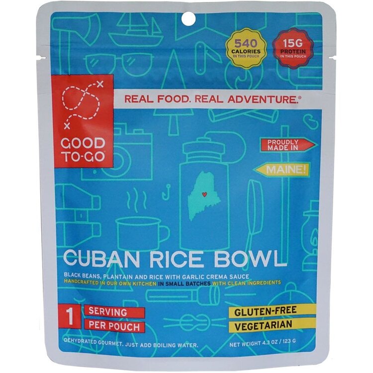 Good To-Go Cuban Rice Bowl Dehydrated Meal