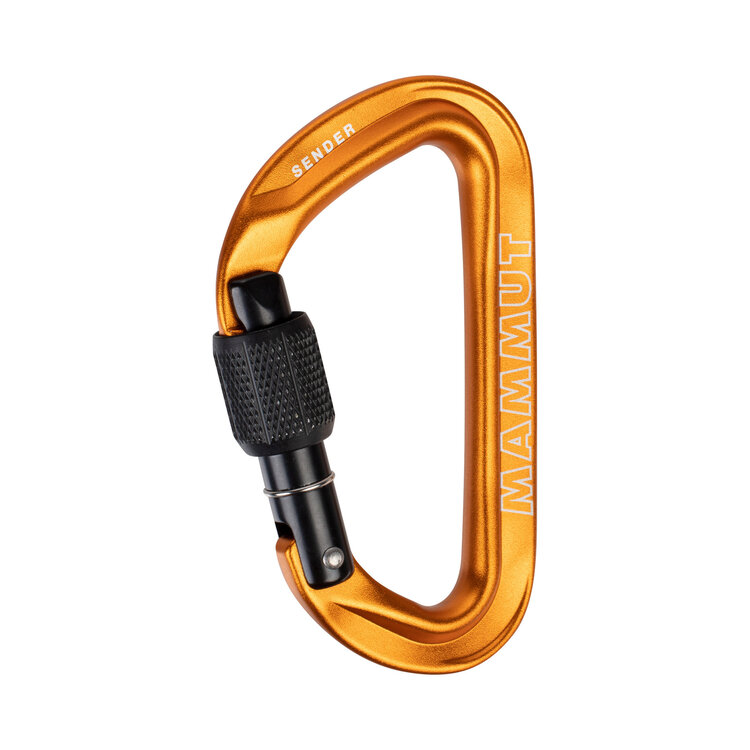 Mammut Sender Screwgate Carabiner - Gold