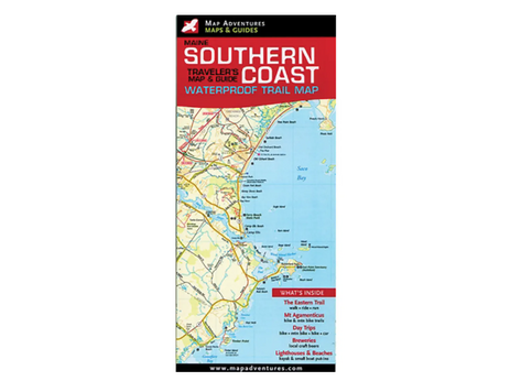 Map Adventures Maine Southern Coast Waterproof Trail Map