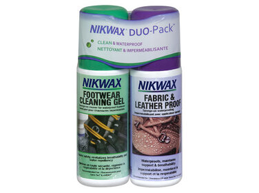Nikwax Waterproofing Wax for Leather Liquid Duo-Pack 4.2 oz Footwear Waterproofing