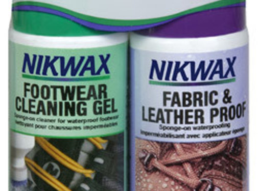Nikwax Waterproofing Wax for Leather Liquid Duo-Pack 4.2 oz Footwear Waterproofing