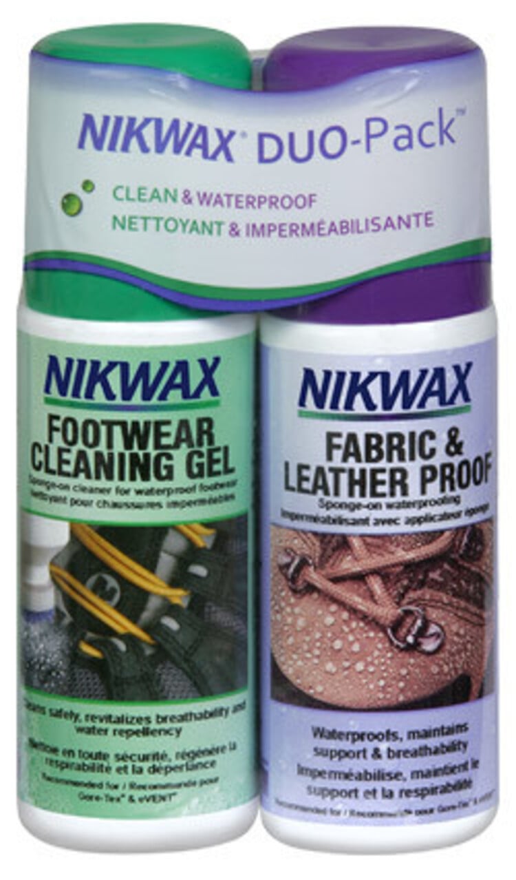 Nikwax Waterproofing Wax for Leather Liquid Duo-Pack 4.2 oz Footwear Waterproofing