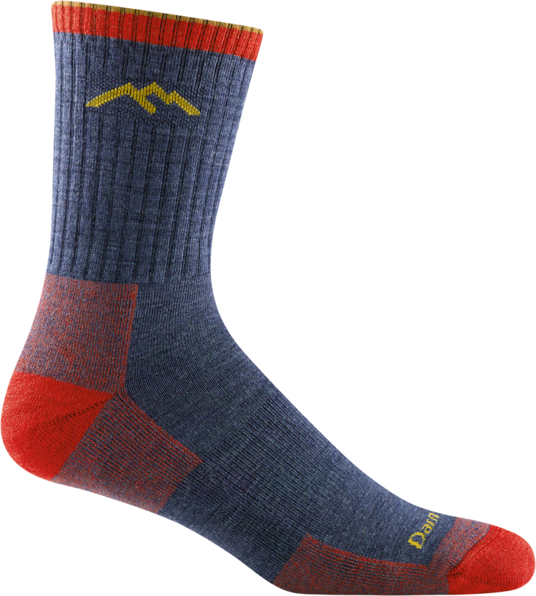 Darn Tough Vermont Men's Hiker Micro Crew  Midweight Cushion Sock