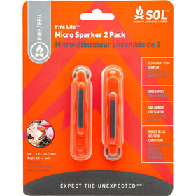 SOL Survive Outdoors Longer Fire Lite Micro Sparker 2-Pack