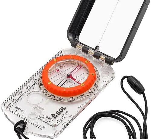 SOL Survive Outdoors Longer Sighting Compass with Mirror