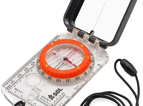 SOL Survive Outdoors Longer Sighting Compass with Mirror