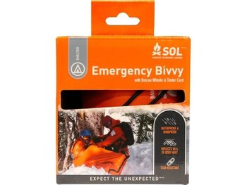 SOL Survive Outdoors Longer Emergency Bivvy w/ Rescue Whistle & Tinder Cord