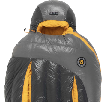 Nemo Sonic -20 Down Sleeping Bag,  (2022) Goodnight Gray / Goldfinch