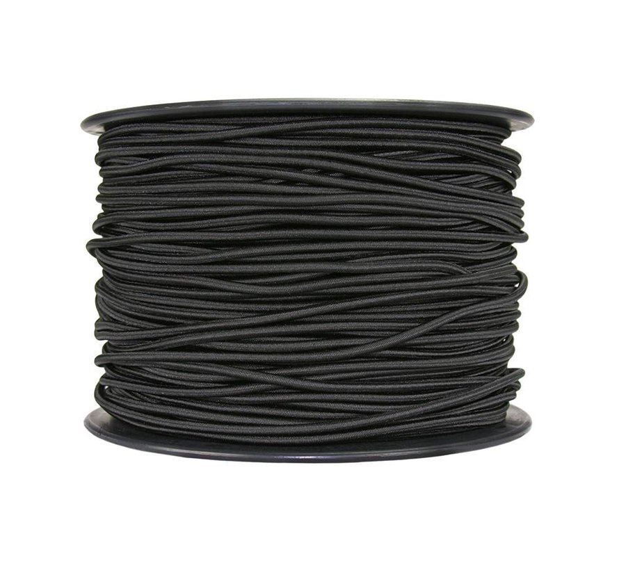 1/8" (3mm) Shock Cord Black (by the foot)