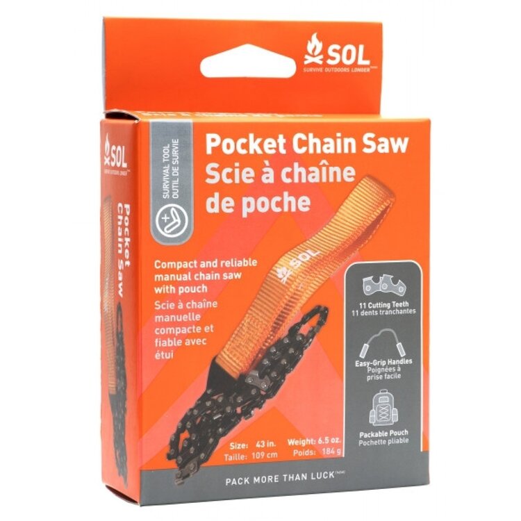 SOL Survive Outdoors Longer Pocket Chain Saw with Pouch