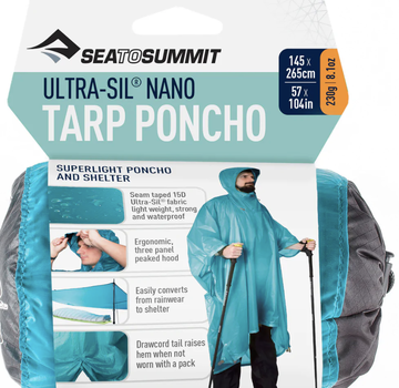 Sea To Summit Ultra-Sil Nano Tarp Poncho Pacific Blue