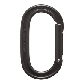 Black Diamond Oval Keylock Carabiner Black - Non Locking