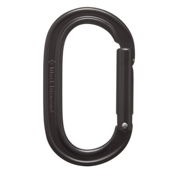 Black Diamond Oval Keylock Carabiner Black