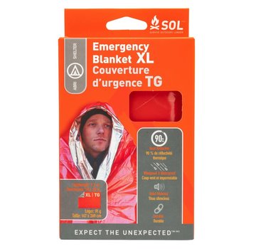 SOL Survive Outdoors Longer Emergency Blanket XL