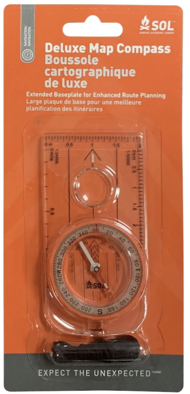SOL Survive Outdoors Longer SOL Deluxe Map Compass