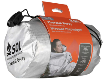 SOL Survive Outdoors Longer Thermal Bivvy with Rescue Whistle