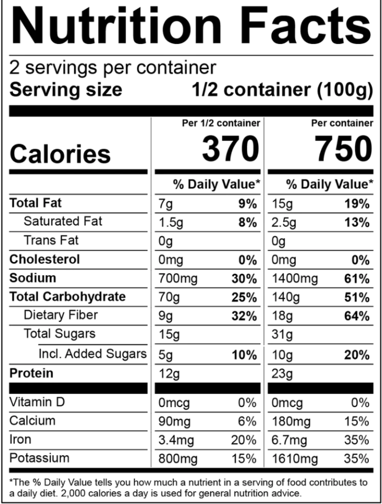 Good To-Go Pasta Marinara Dehydrated Meal