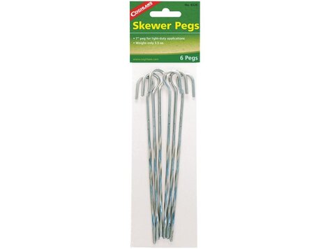 COGHLANS Steel Skewer Tent Pegs 7" 6 PK