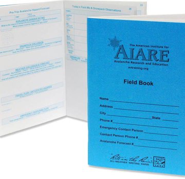 Backcountry Access AIARE Field Book