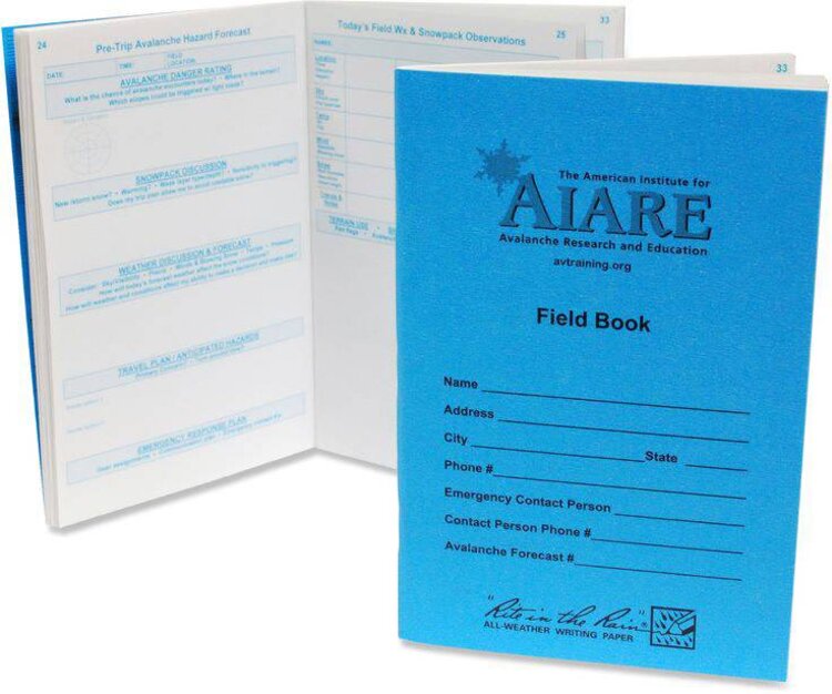 Backcountry Access AIARE Field Book