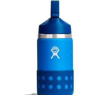 Hydro Flask Kid's 12 oz Wide Mouth Water Bottle w/ Straw Cap and Boot
