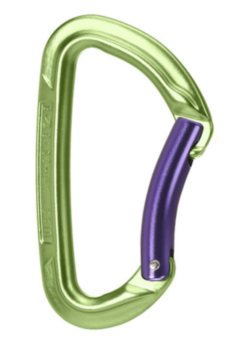 Wild Country Session Bent Gate Carabiner - Green/Purple