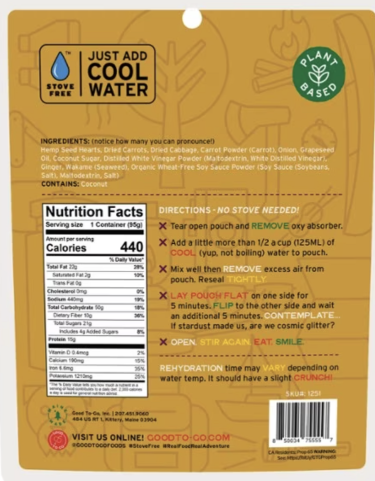 Good To-Go Carrot-Ginger Power Bowl - Single